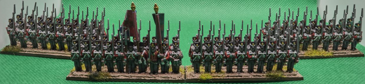 Front view of the completed 2nd Battalion, 73rd of Foot